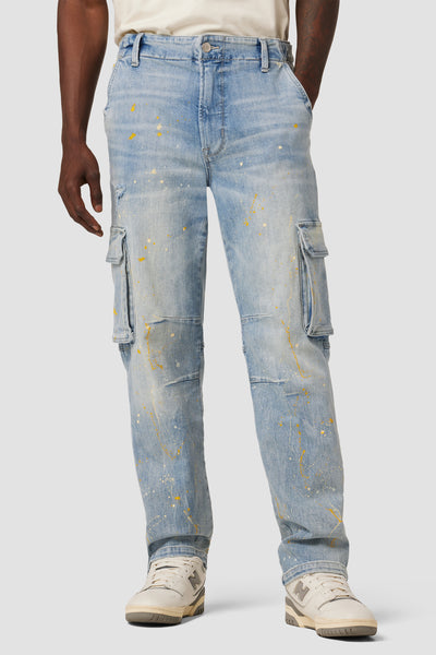 Straight Jean | Hudson Reese | Italian Fabric Premium Cargo Jeans