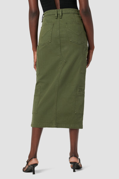 Reconstructed Skirt w/ Cargo Welt Pockets | Premium Italian Fabric