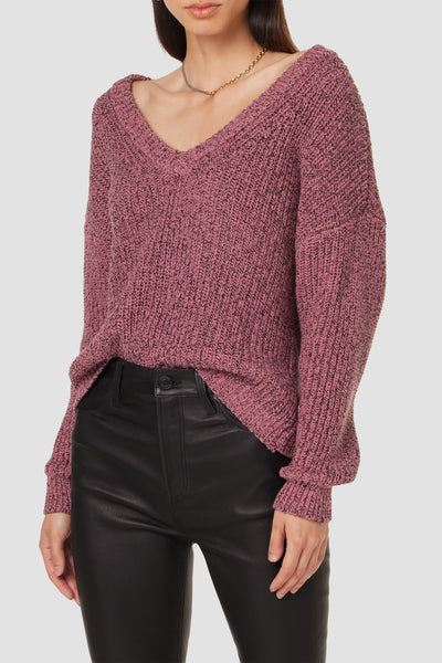 Burgundy v neck sweater clearance women's