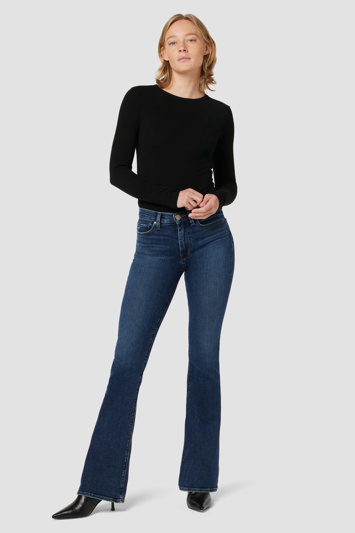 Barbara High-Rise Bootcut Jean | Premium Italian Fabric