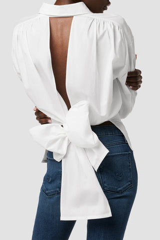 Wrap Poplin Top | Premium Italian Fabric | Hudson Jeans