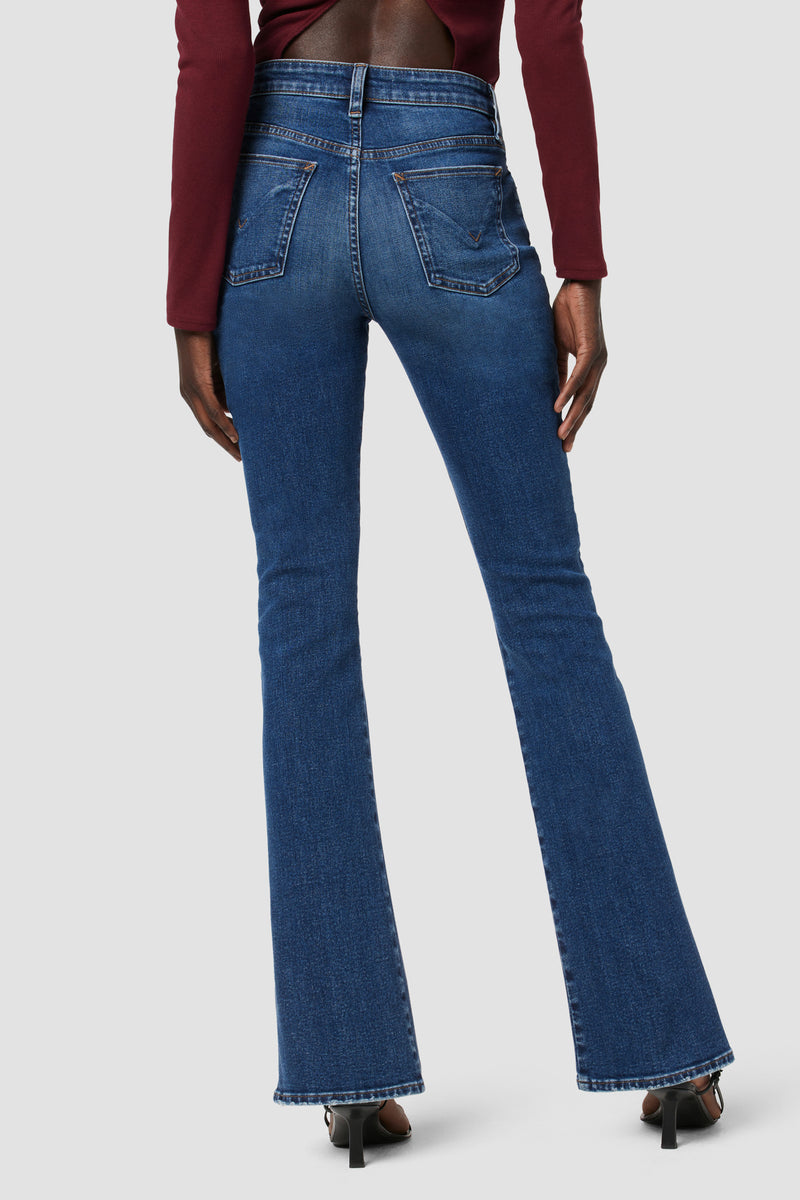 Flared Fit High waist Split hems Jeans with 20% discount!