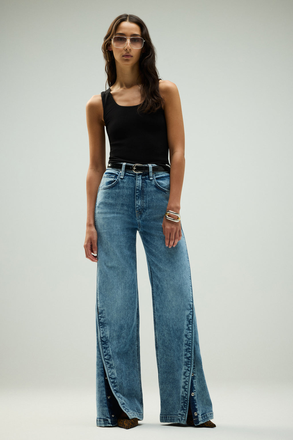 James High-Rise Wide Leg Jean With Forward Seam