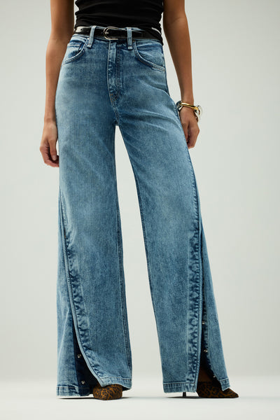 James High-Rise Wide Leg Jean With Forward Seam