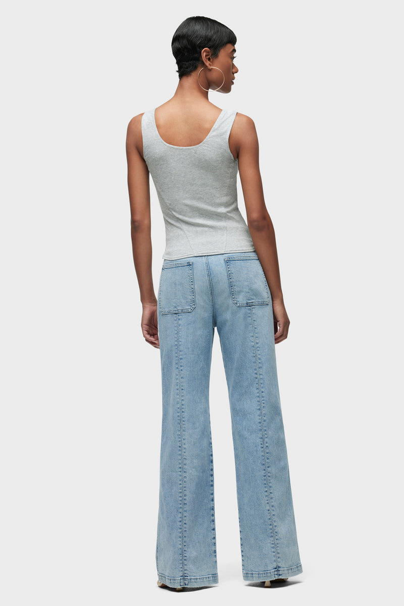 Tie Waist Pintucked Trouser