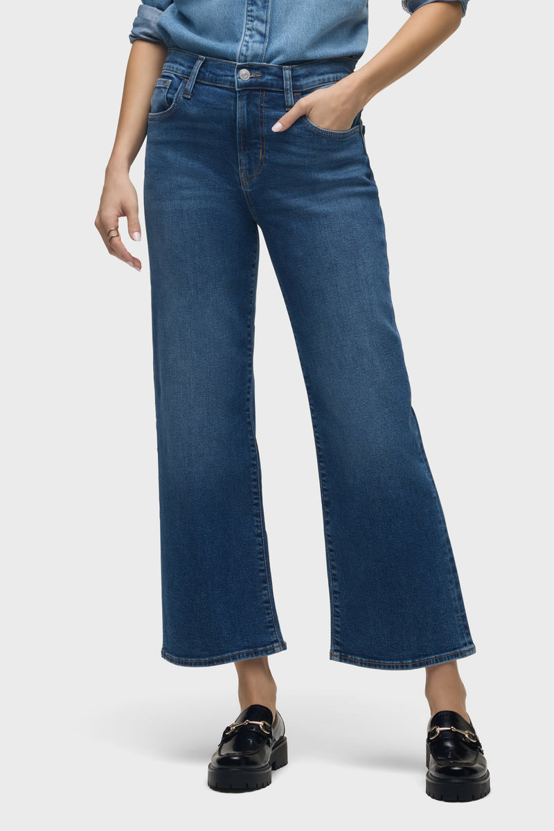 Rosalie High-Rise Wide Leg Ankle Jean