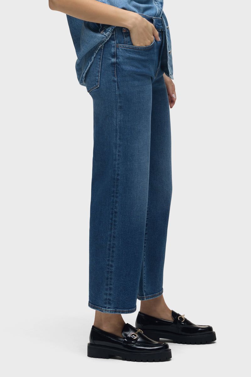 Rosalie High-Rise Wide Leg Ankle Jean