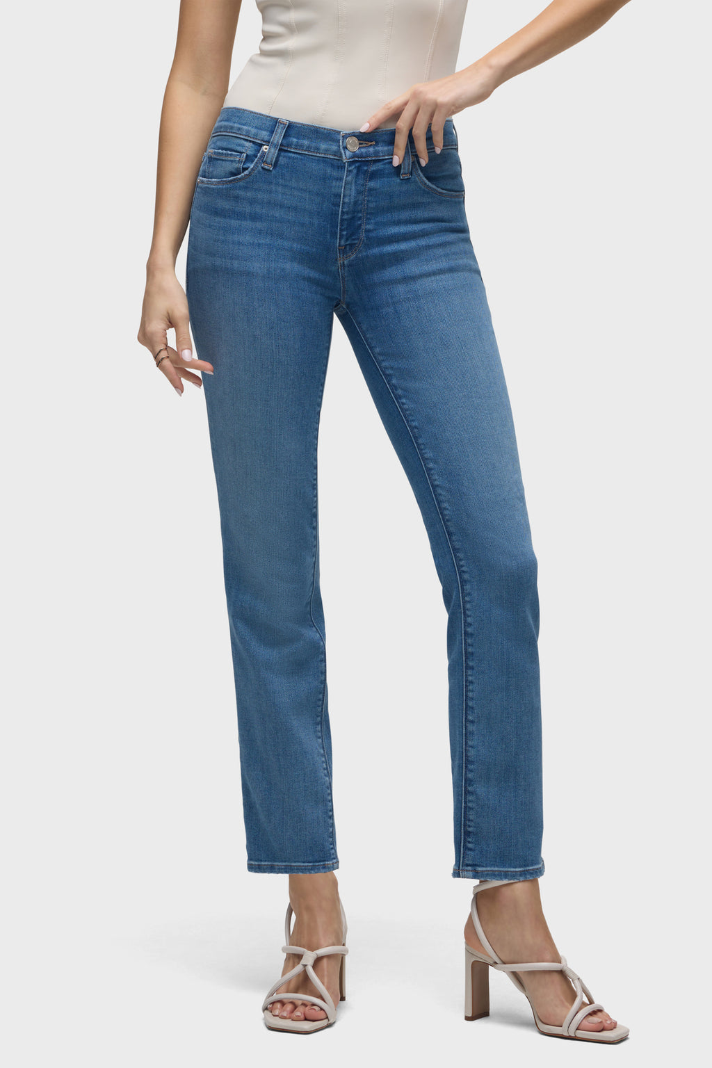 Nico Mid-Rise Straight Ankle Jean