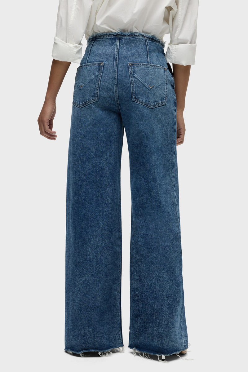 James High-Rise Darted Wide Leg Jean