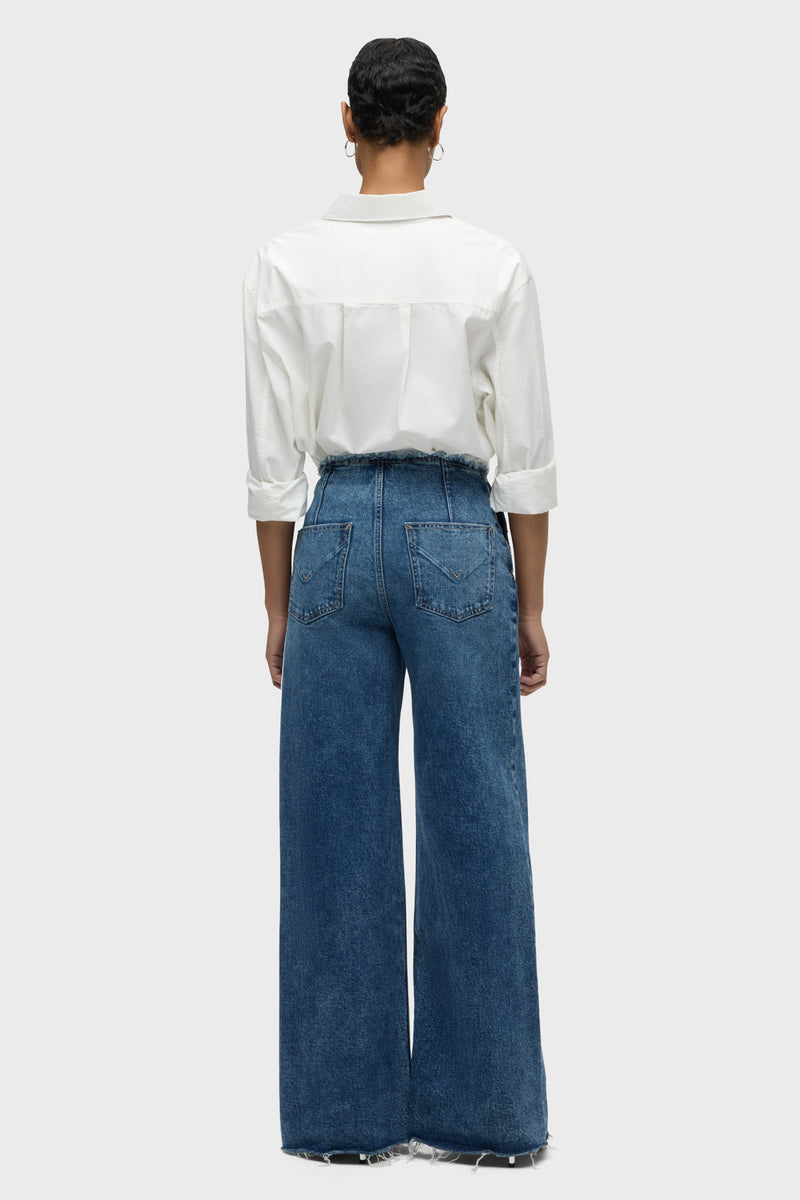 James High-Rise Darted Wide Leg Jean