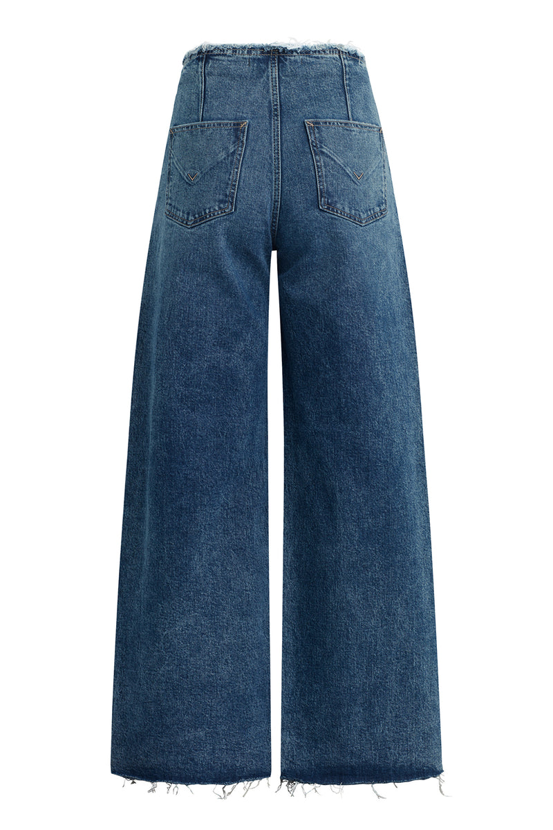 James High-Rise Darted Wide Leg Jean