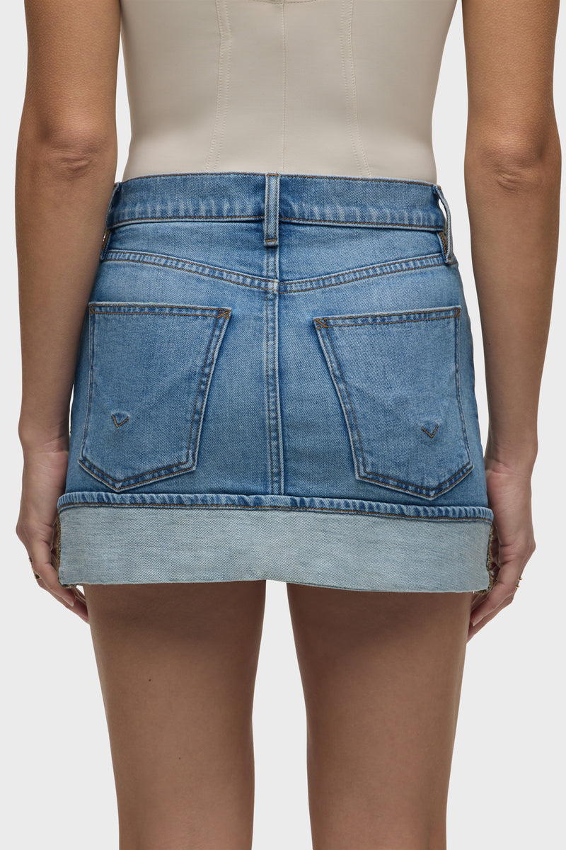 Cuff Mini Skirt