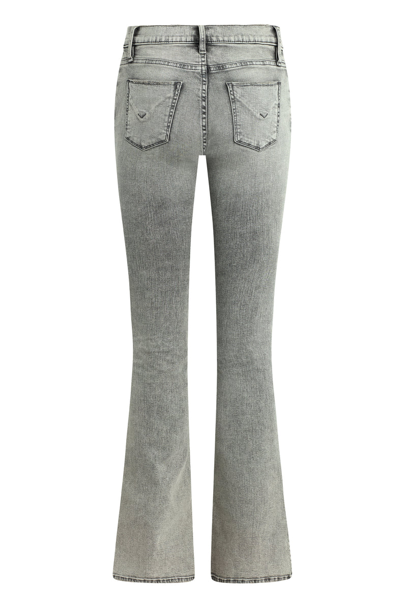 Barbara High-Rise Bootcut Jean w/ Outseam Slit