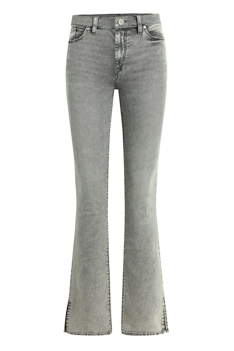 Barbara High-Rise Bootcut Jean w/ Outseam Slit