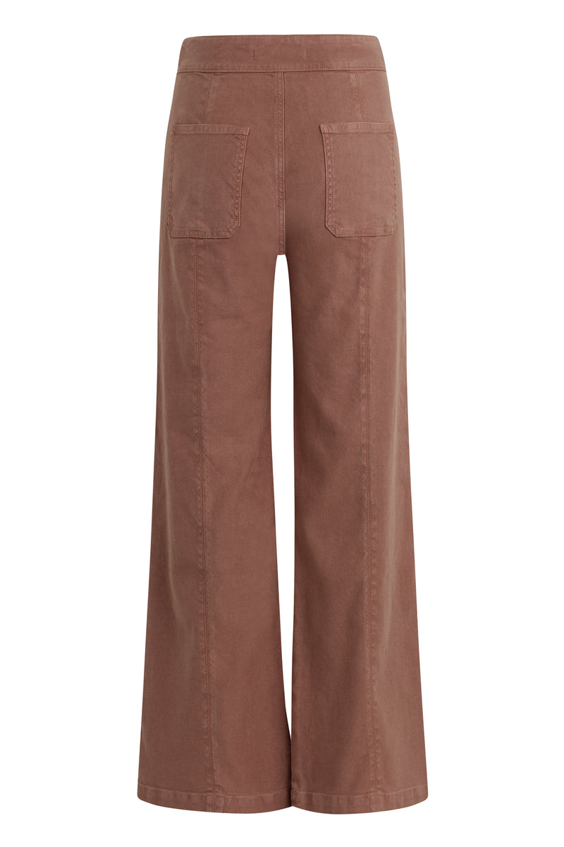 Tie Waist Pintucked Trouser Pant