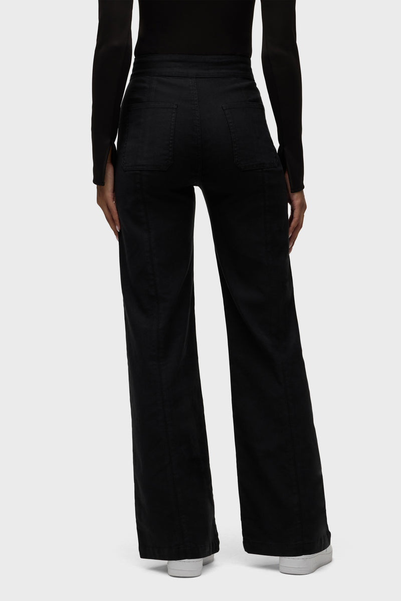 Tie Waist Pintucked Trouser Pant