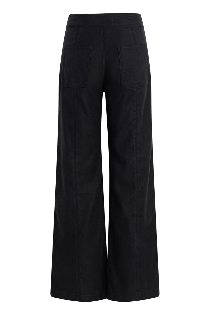 Tie Waist Pintucked Trouser Pant