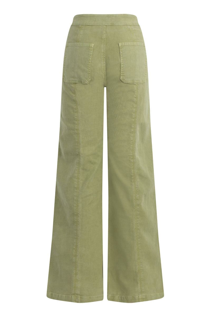 Tie Waist Pintucked Trouser Pant