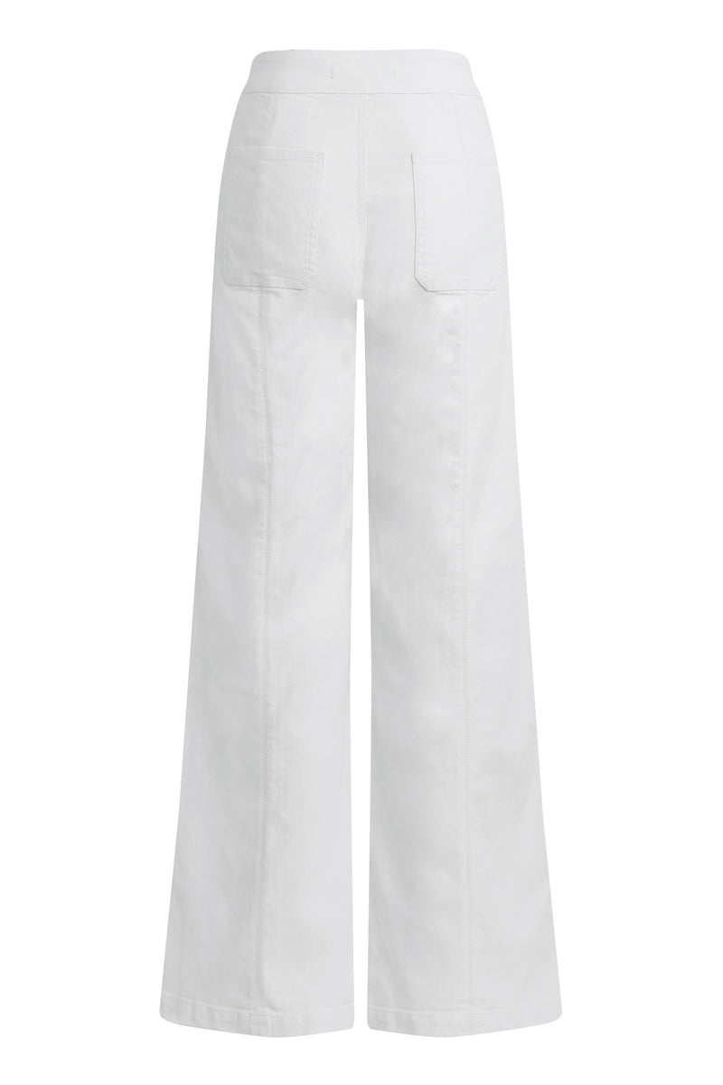 Tie Waist Pintucked Trouser Pant