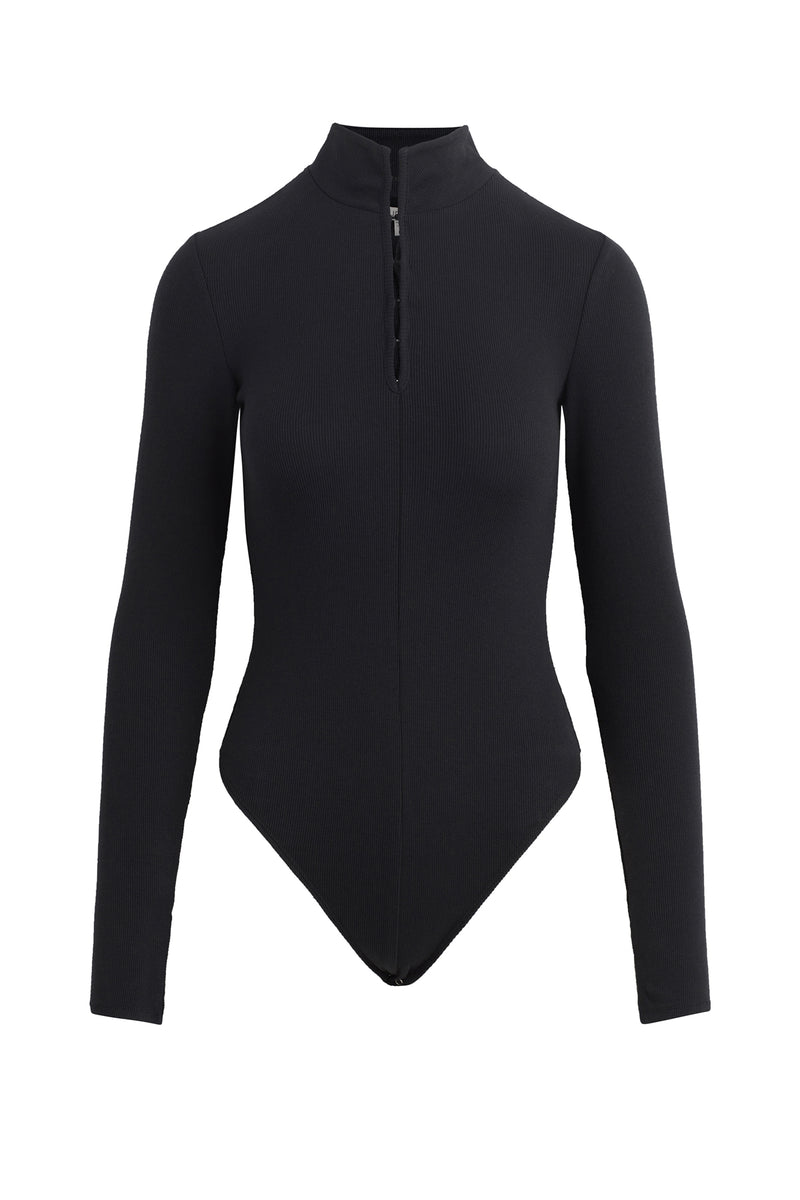 Long Sleeve Hook & Eye Bodysuit