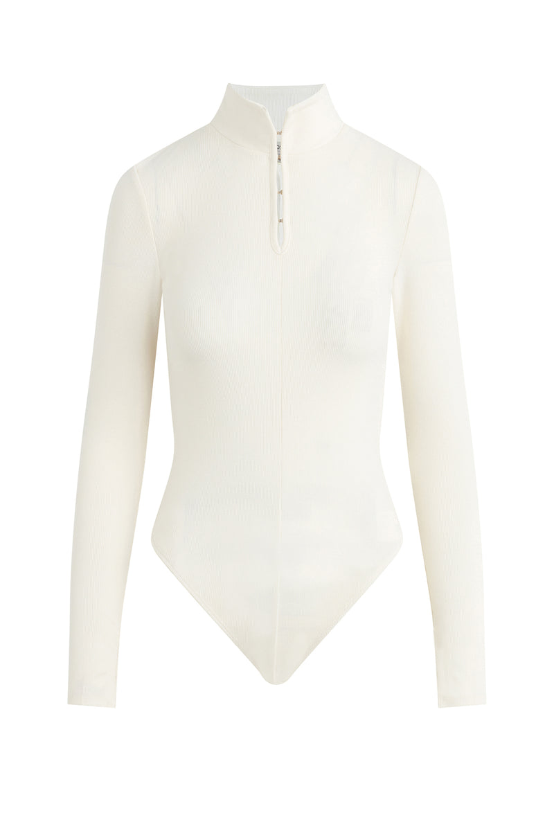 Long Sleeve Hook & Eye Bodysuit