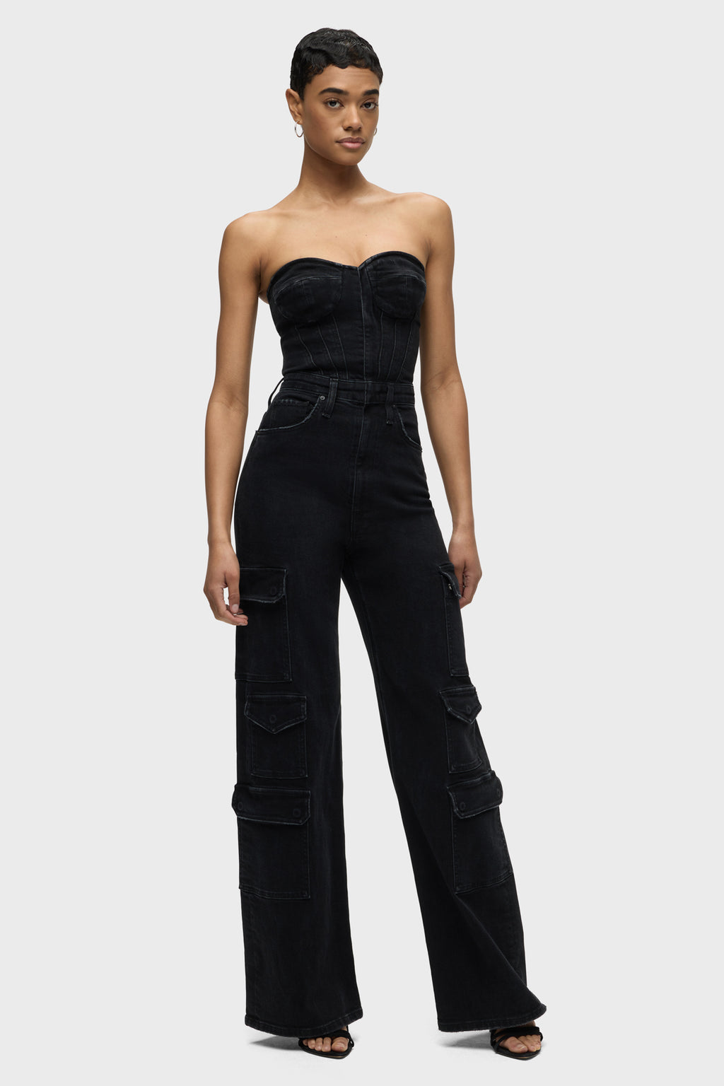 Bustier Cargo Jumpsuit