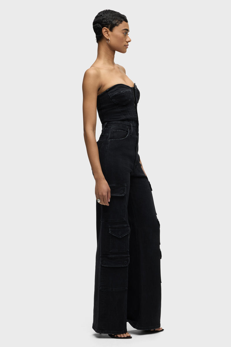 Bustier Cargo Jumpsuit