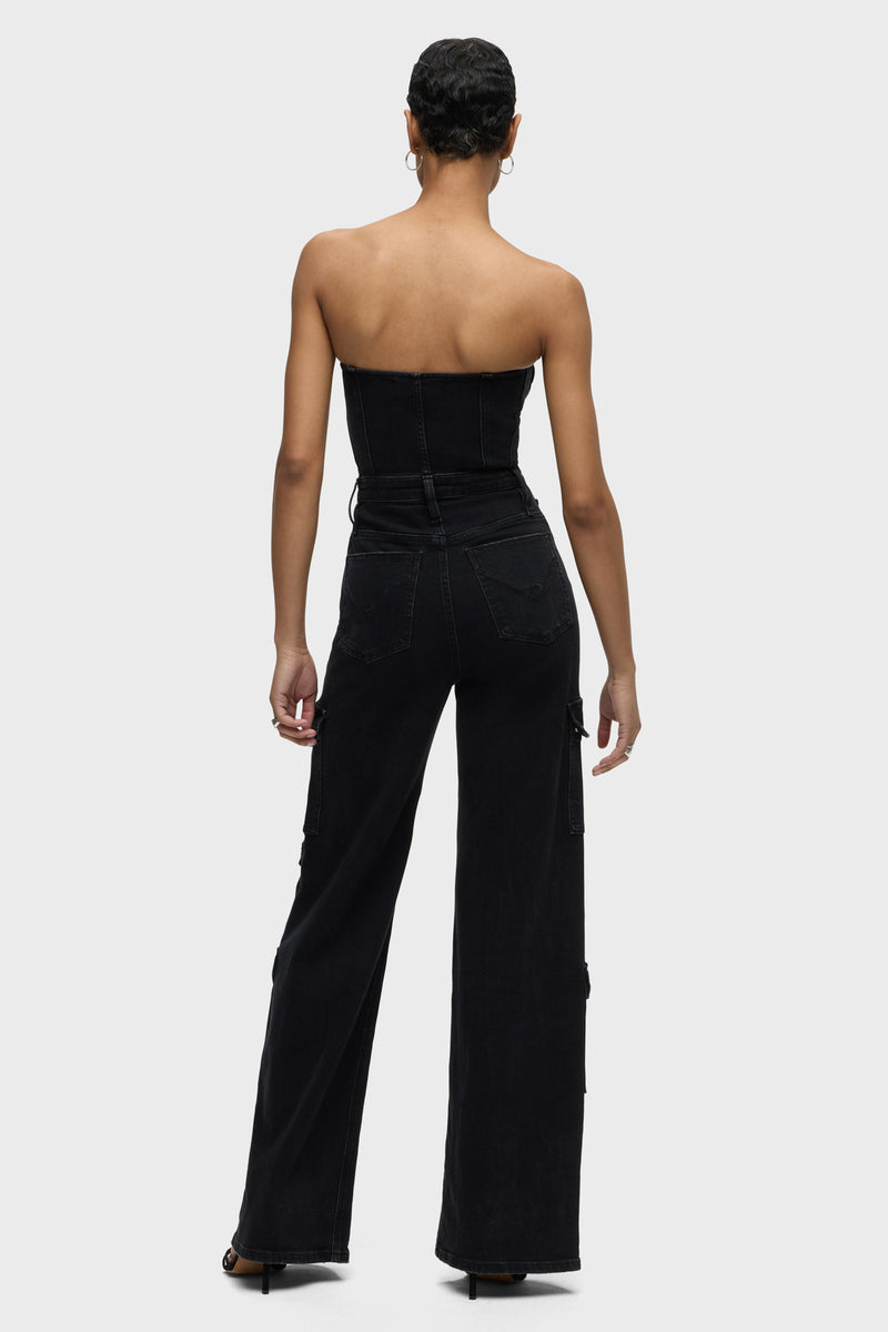 Bustier Cargo Jumpsuit