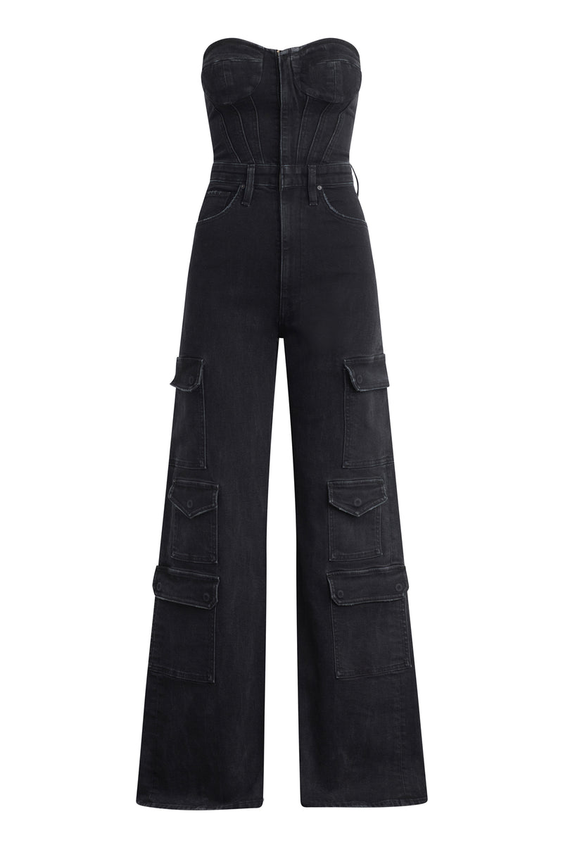 Bustier Cargo Jumpsuit