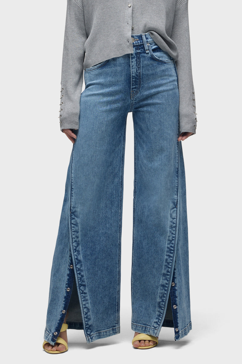 James High-Rise Wide Leg Jean With Forward Seam