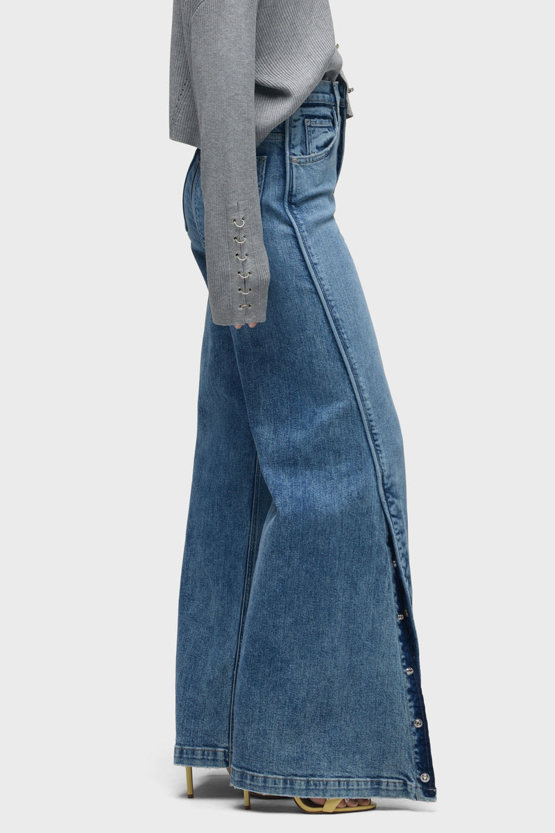 James High-Rise Wide Leg Jean With Forward Seam