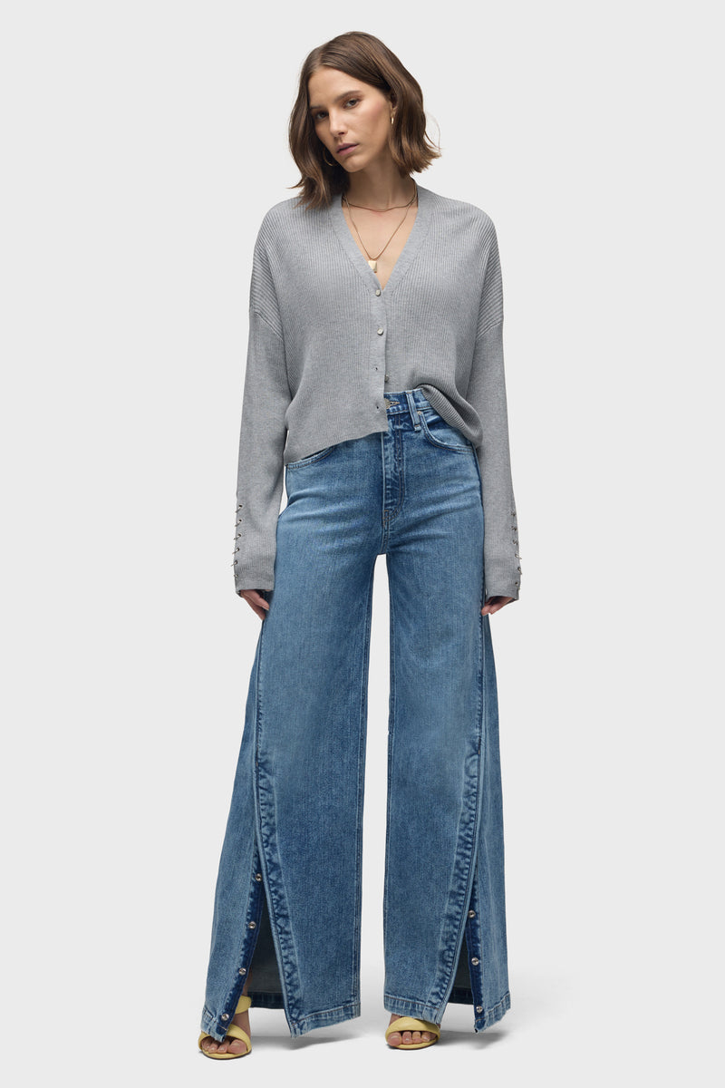 James High-Rise Wide Leg Jean With Forward Seam