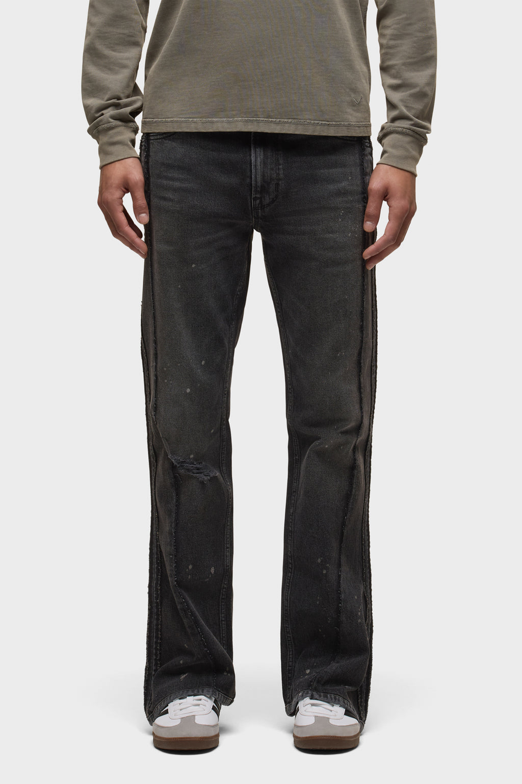 Walker Reconstructed Kick Flare Jean