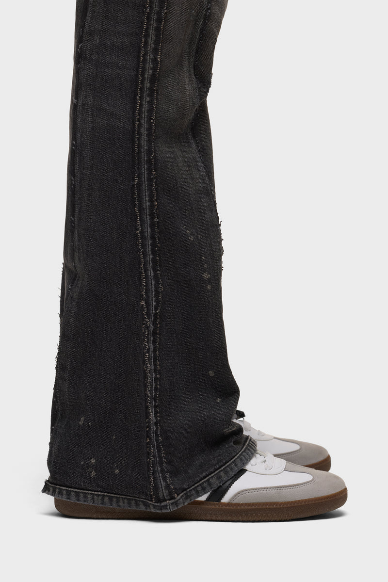 Walker Reconstructed Kick Flare Jean