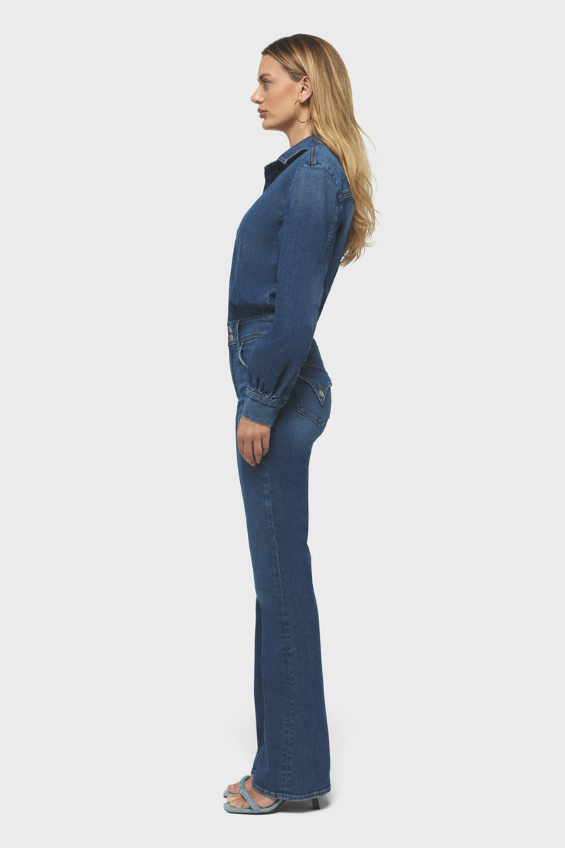 The Designer: Balloon Sleeve Bootcut Jumpsuit