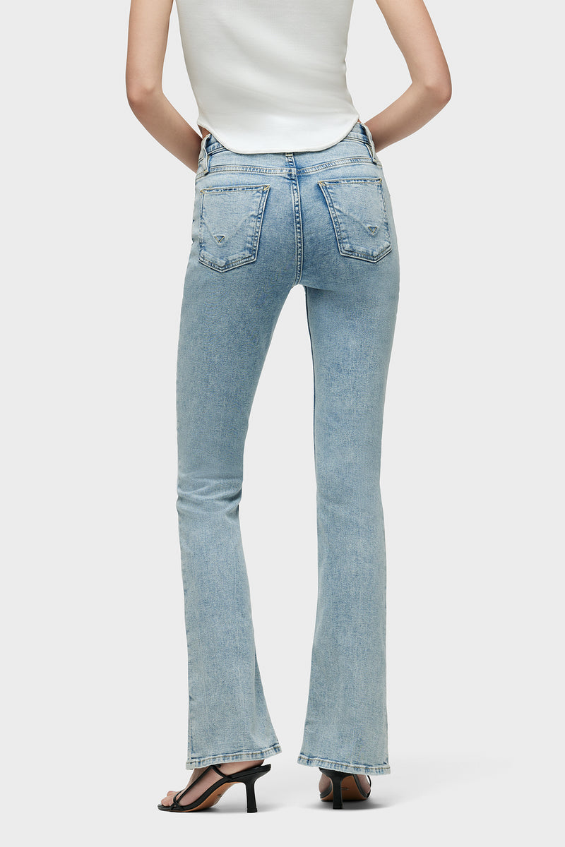 Barbara High-Rise Baby Bootcut Jean w/ Slit Hem