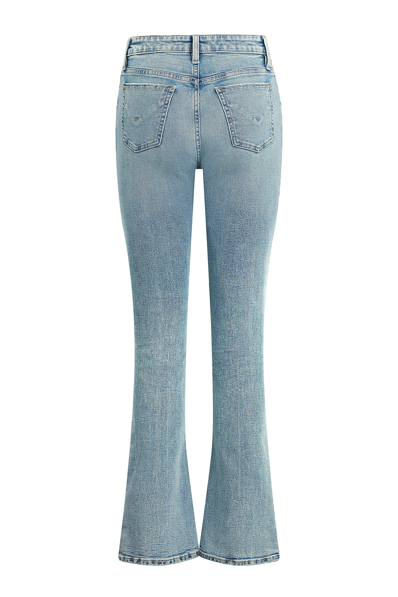 Barbara High-Rise Baby Bootcut Jean w/ Slit Hem