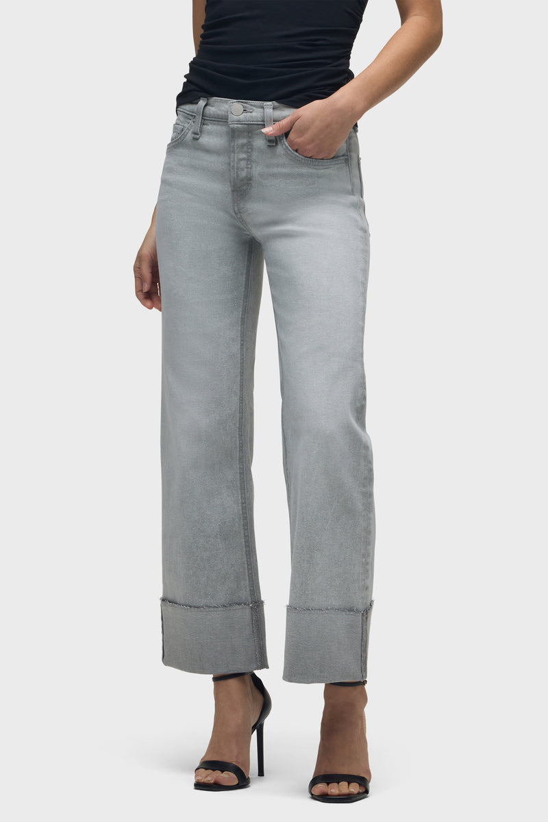 Rosie High-Rise Wide Leg Jean With Cuff