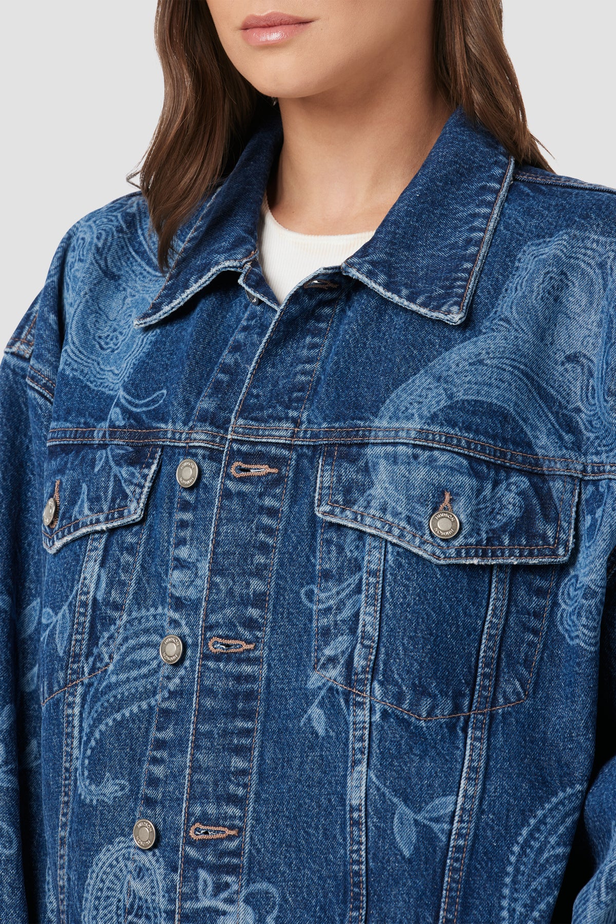 Brea Swing Trucker Jacket | Premium Italian Fabric | Hudson Jeans