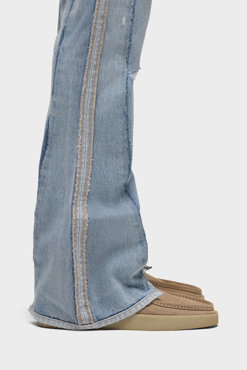 Walker Reconstructed Kick Flare Jean