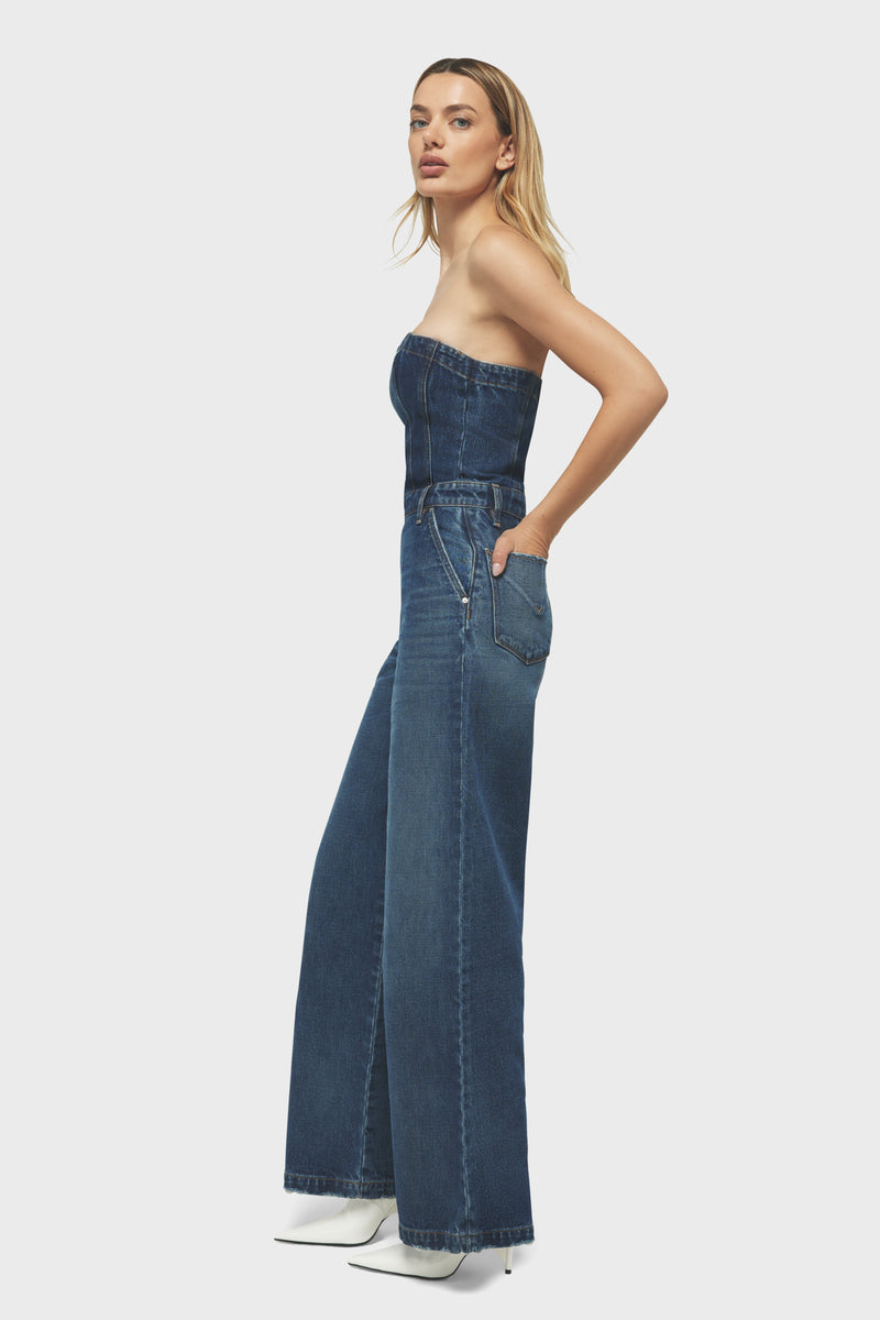 The Creator: Sweetheart Wide Leg Jumpsuit