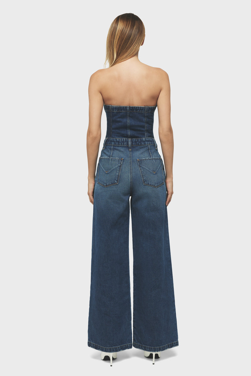 The Creator: Sweetheart Wide Leg Jumpsuit