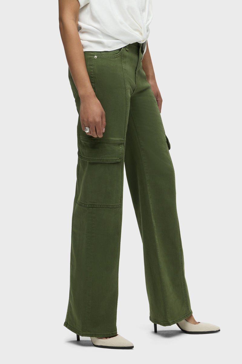 Rosie High-Rise Seamed Cargo Jean