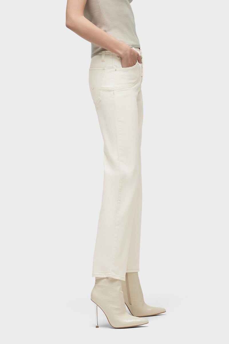 Rosie High-Rise Front Yoke Wide Leg Ankle Jean