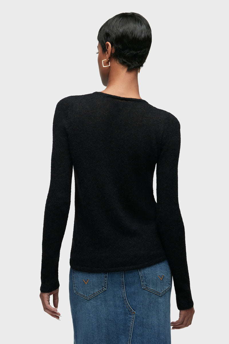 Ruched Long Sleeve Sweater