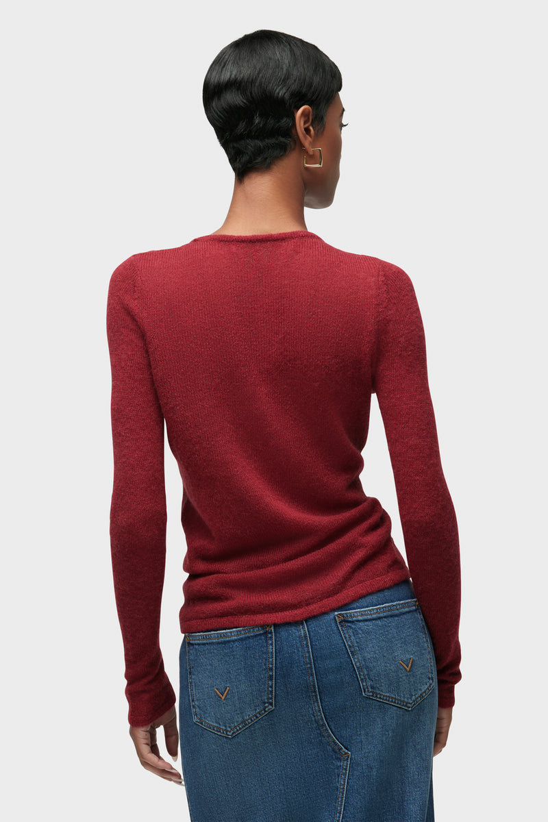 Ruched Long Sleeve Sweater