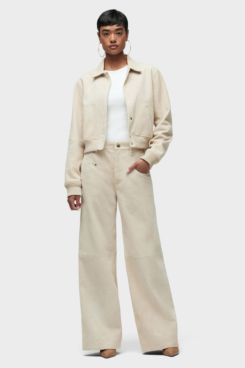 Jodie Seamed Front Yoke Wide Leg