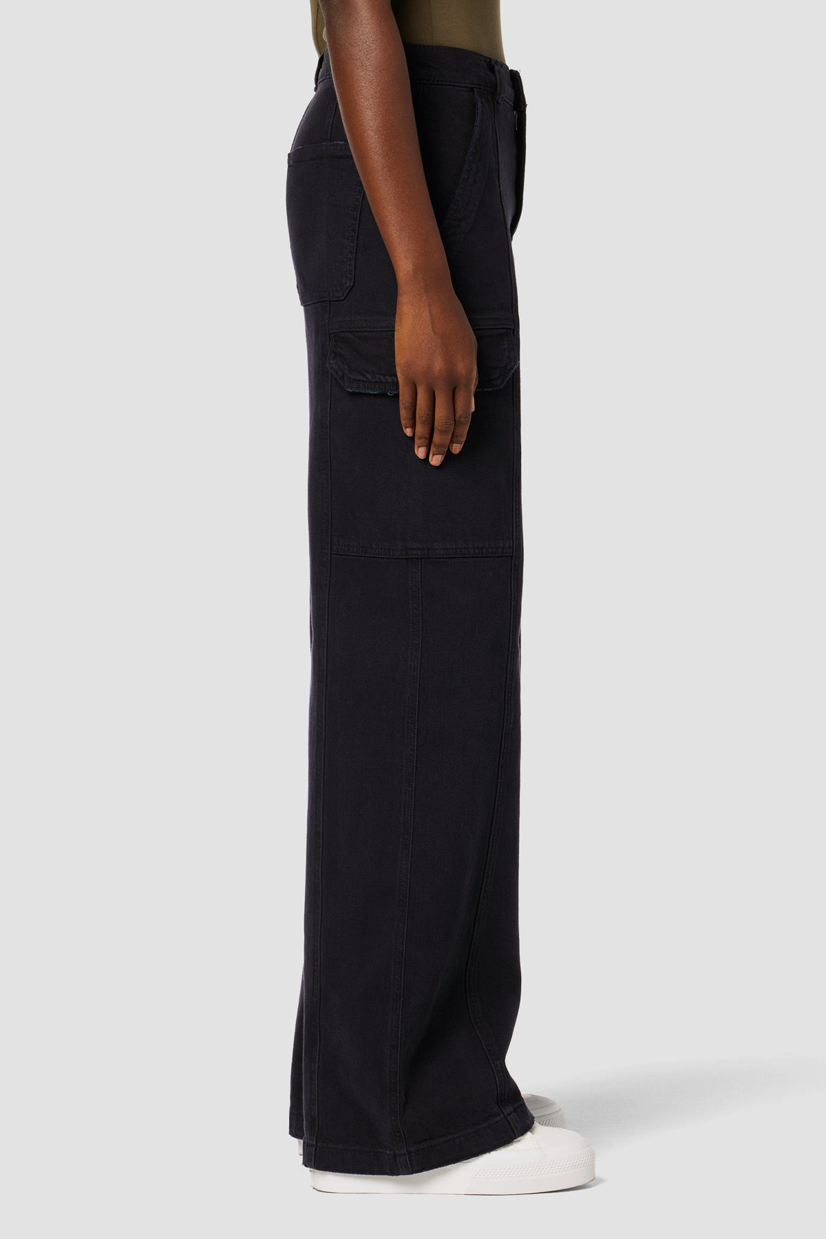Women's Tall Pocket Detail High Waisted Wide Leg Cargo Trousers