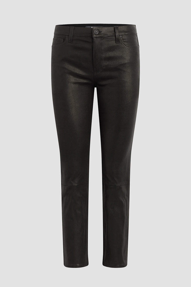 Women's Mid-Rise Premium Cowhide Leather Pants #LP711K - Jamin