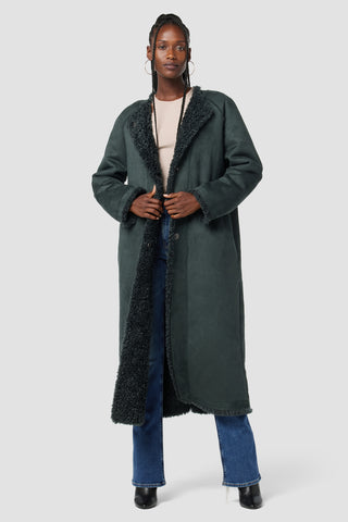 Reversible Faux Shearling Coat | Premium Italian Fabric